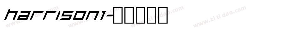 Harrison1字体转换