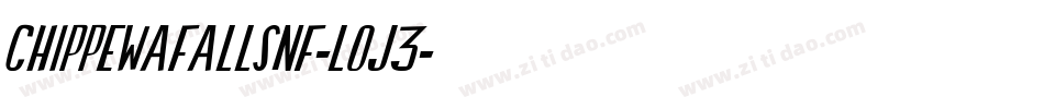 ChippewaFallsNf-LOJ3字体转换