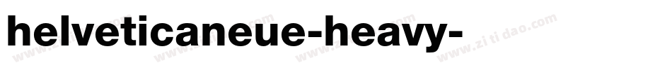 helveticaneue-heavy字体转换
