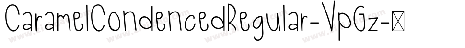 CaramelCondencedRegular-VpGz字体转换