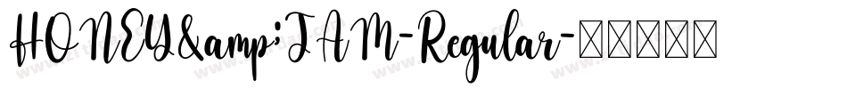 HONEY&JAM-Regular字体转换