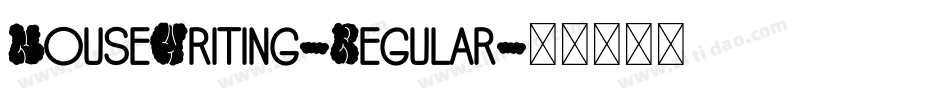 MouseWriting-Regular字体转换