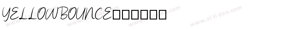 YELLOWBOUNCE字体转换