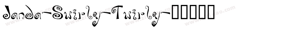 Janda-Swirly-Twirly字体转换