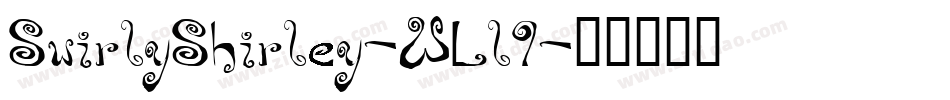 SwirlyShirley-WLl9字体转换