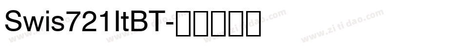 Swis721ItBT字体转换