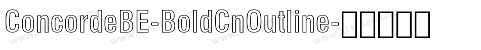 ConcordeBE-BoldCnOutline字体转换