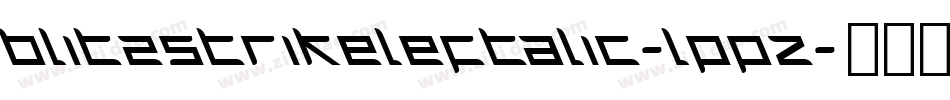 BlitzstrikeLeftalic-LpPZ字体转换