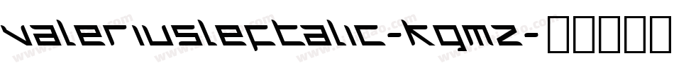 ValeriusLeftalic-KgmZ字体转换