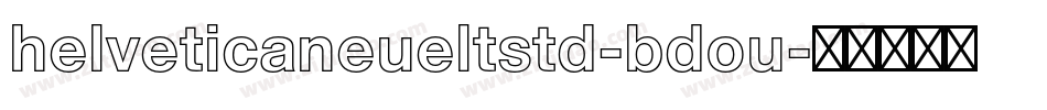 helveticaneueltstd-bdou字体转换