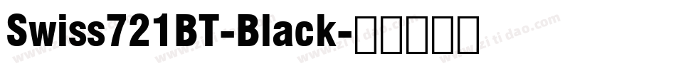 Swiss721BT-Black字体转换