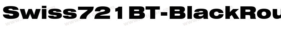 Swiss721BT-BlackRounded字体转换
