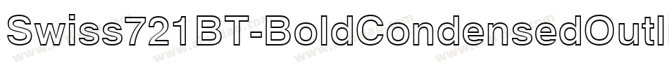Swiss721BT-BoldCondensedOutline字体转换