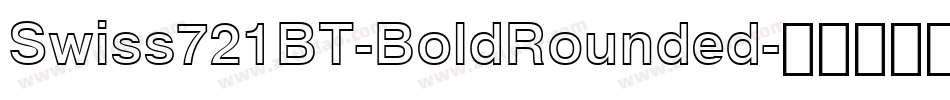Swiss721BT-BoldRounded字体转换