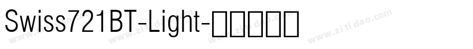 Swiss721BT-Light字体转换