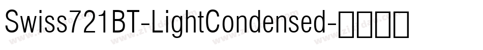 Swiss721BT-LightCondensed字体转换