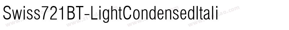 Swiss721BT-LightCondensedItalic字体转换
