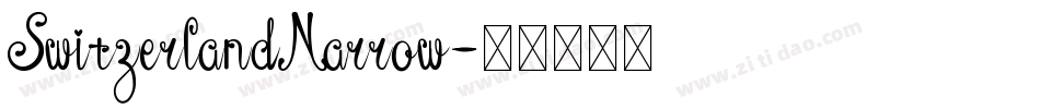 SwitzerlandNarrow字体转换