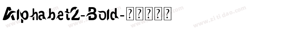 Alphabet2-Bold字体转换