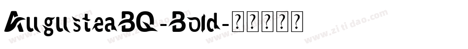 AugusteaBQ-Bold字体转换