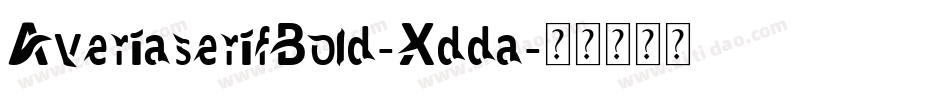 AveriaserifBold-Xdda字体转换