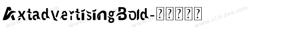 AxtadvertisingBold字体转换