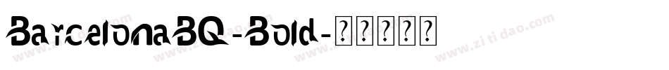 BarcelonaBQ-Bold字体转换