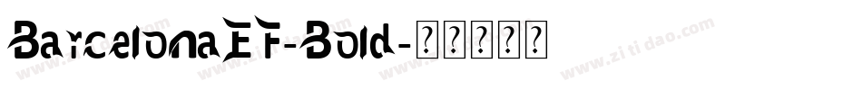 BarcelonaEF-Bold字体转换