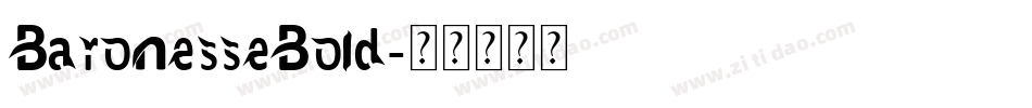 BaronesseBold字体转换
