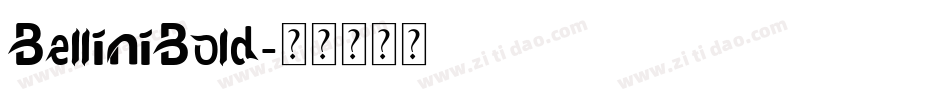 BelliniBold字体转换