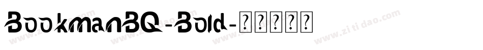 BookmanBQ-Bold字体转换