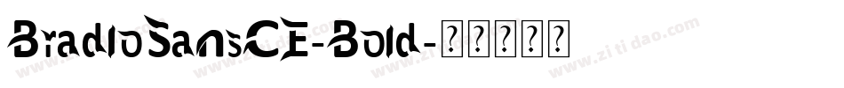 BradloSansCE-Bold字体转换
