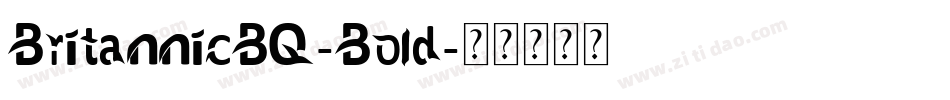 BritannicBQ-Bold字体转换