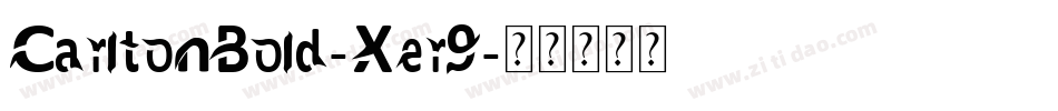 CarltonBold-Xer9字体转换
