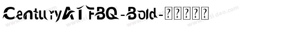 CenturyATFBQ-Bold字体转换