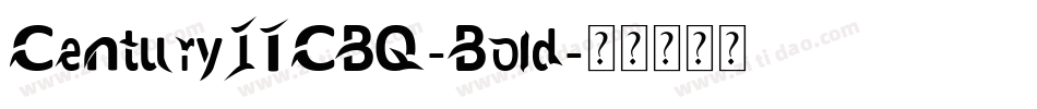 CenturyITCBQ-Bold字体转换