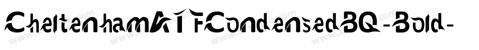 CheltenhamATFCondensedBQ-Bold字体转换