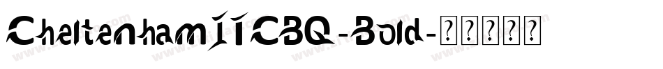 CheltenhamITCBQ-Bold字体转换