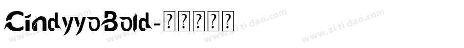CindyyoBold字体转换