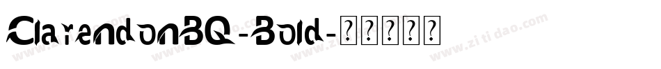ClarendonBQ-Bold字体转换