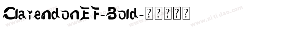 ClarendonEF-Bold字体转换