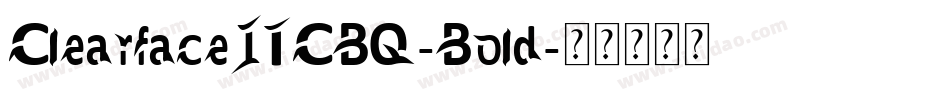 ClearfaceITCBQ-Bold字体转换