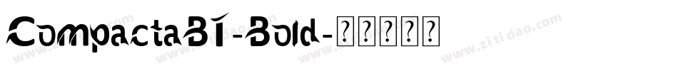 CompactaBT-Bold字体转换
