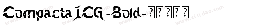 CompactaICG-Bold字体转换