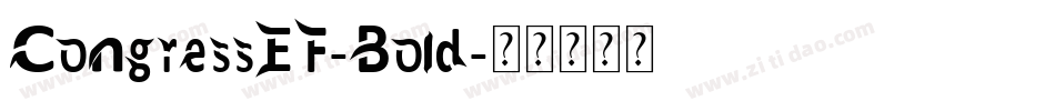 CongressEF-Bold字体转换