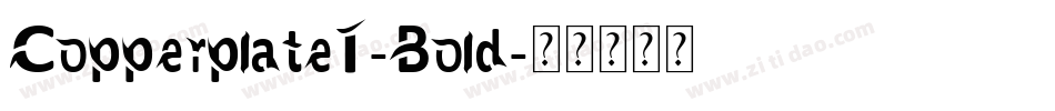CopperplateT-Bold字体转换