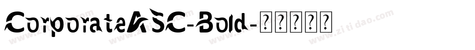 CorporateASC-Bold字体转换