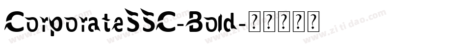 CorporateSSC-Bold字体转换