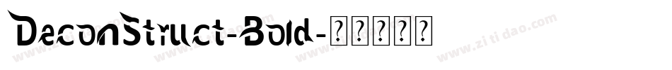 DeconStruct-Bold字体转换