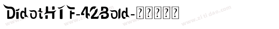 DidotHTF-42Bold字体转换